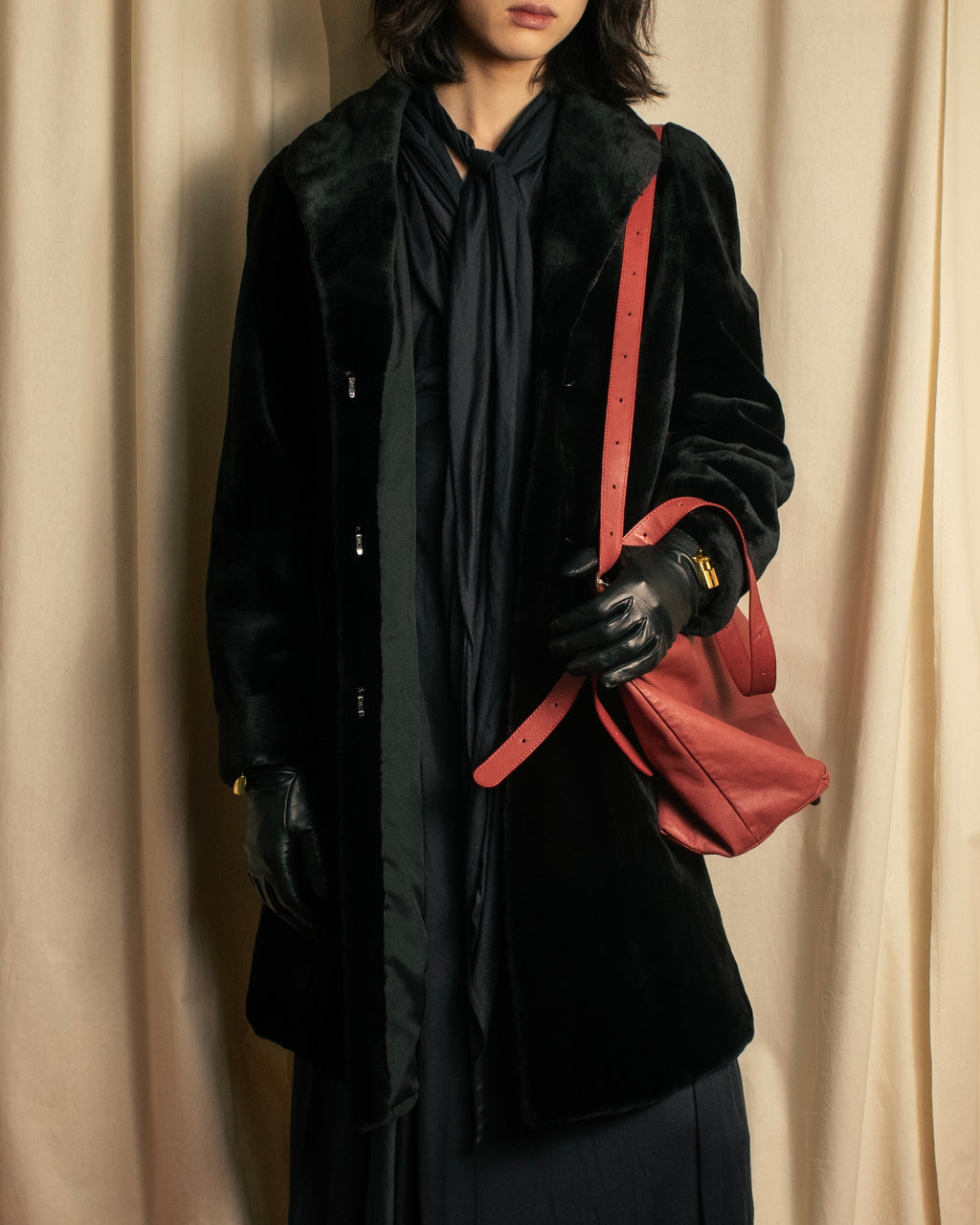 -SPECIAL- “VALENTINO” 1988–1992 SAGA Mink Shawl Collar Coat