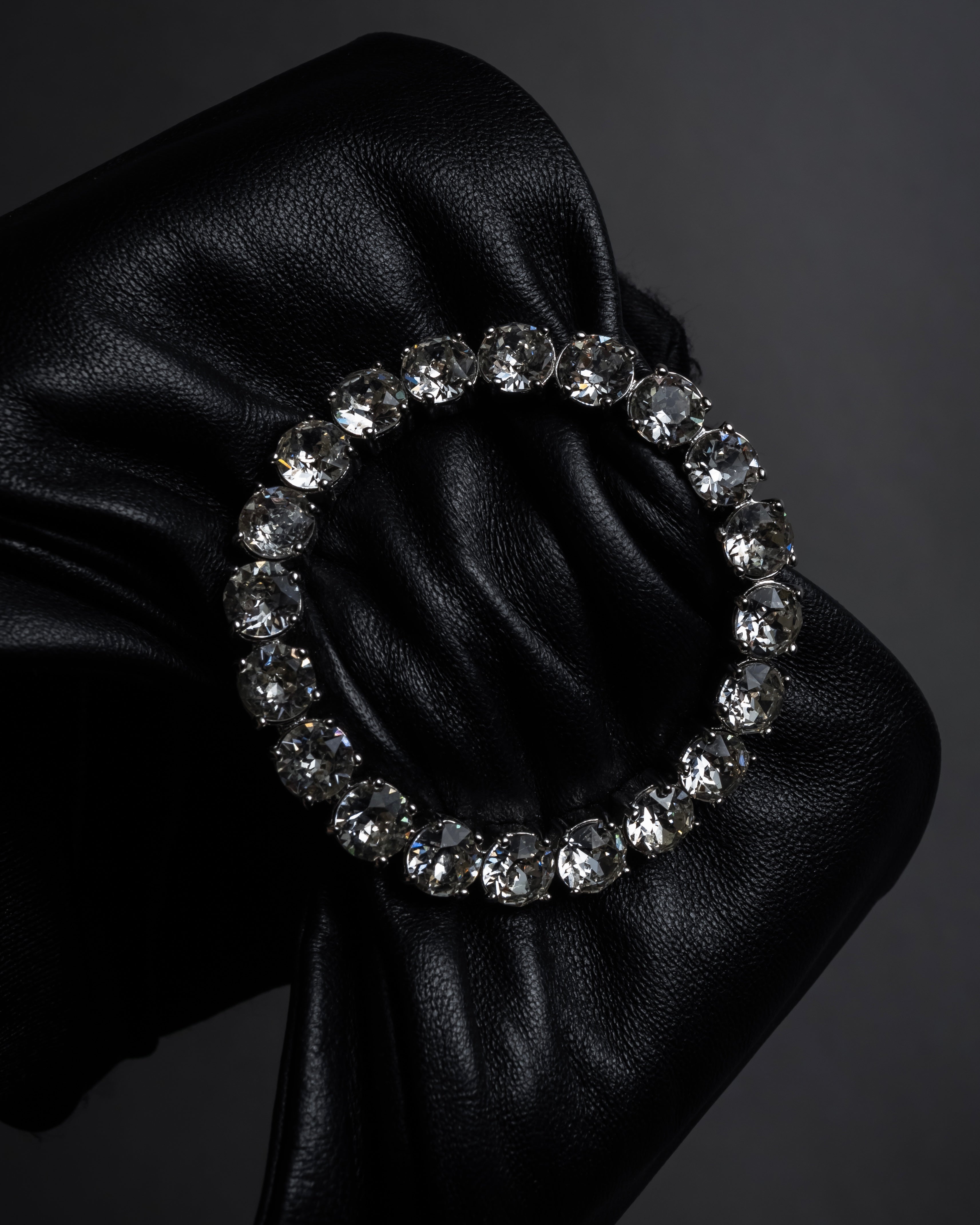 "GUCCI" Michele design ribbon crystal buckle pumps