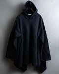 "BALENCIAGA" Oversized poncho flare silhouette hoodie