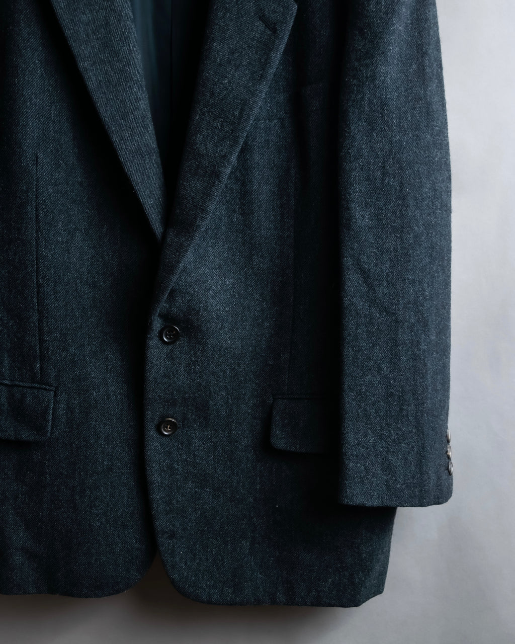 "COMME des GARCONS HOMME DEUX" Box silhouette heather grey tailored jacket