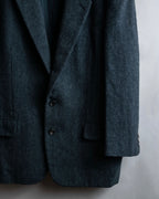 "COMME des GARCONS HOMME DEUX" Box silhouette heather grey tailored jacket