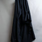 "ANN DEMEULEMEESTER" Cape draping docking design zipper sleeveless dress