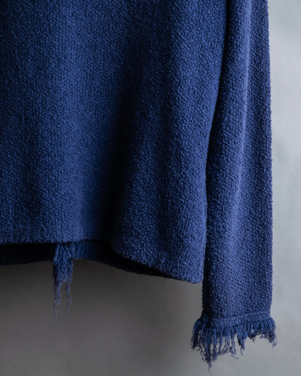 "PRADA" Fringe design box silhouette cardigan