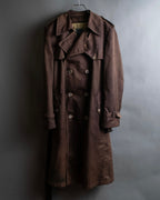 "CHRISTIAN DIOR MONSIEUR"
 Dark brown oversized trench coat