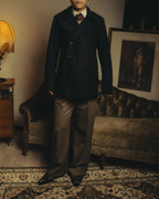 -SPECIAL- "DRIES VAN NOTEN" 10's Sculptural wide lapel double breasted wool coat