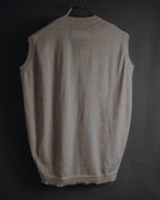 "Maison Margiela" 2014 AW Minimal v-neck knit vest