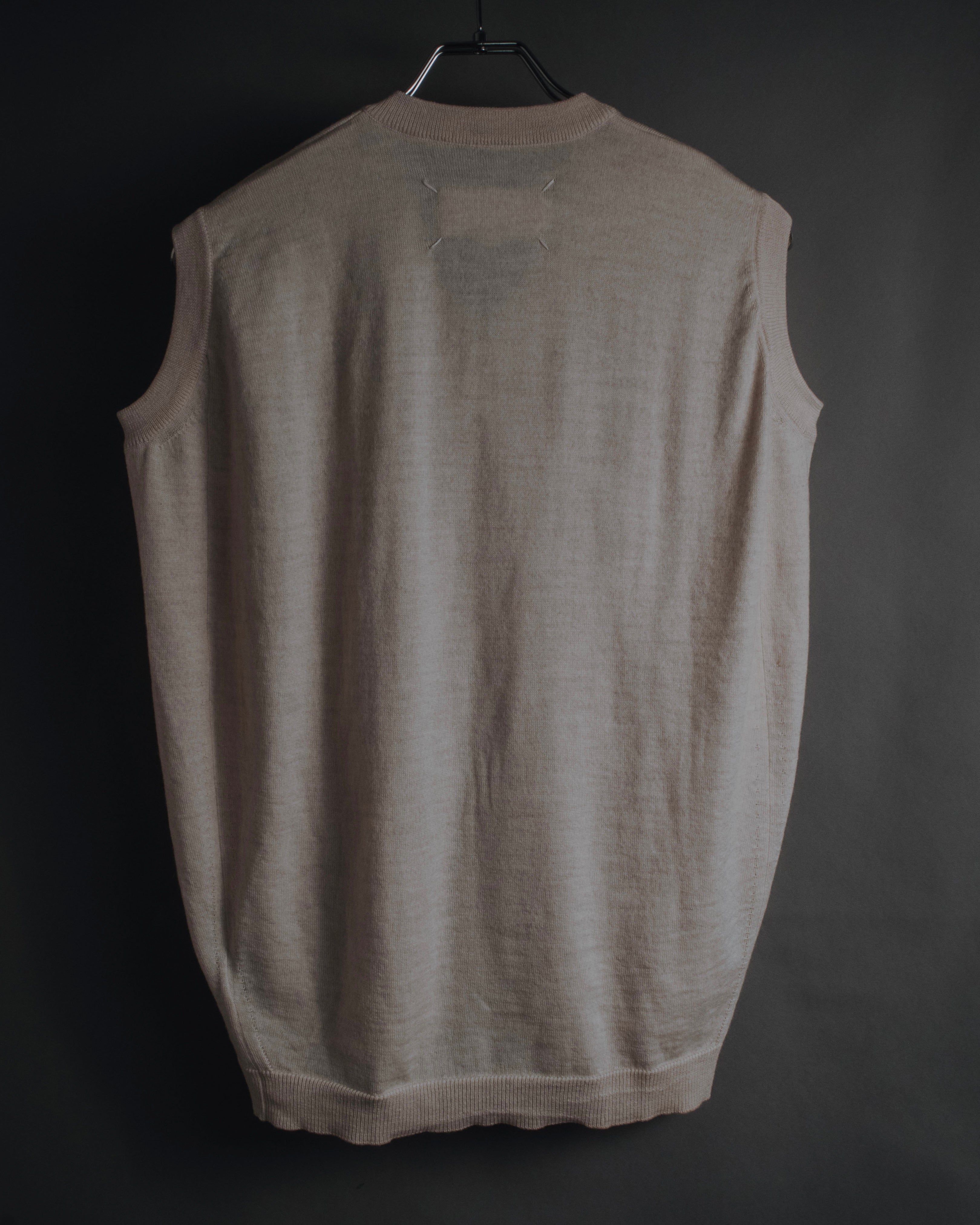 "Maison Margiela" 2014 AW Minimal v-neck knit vest