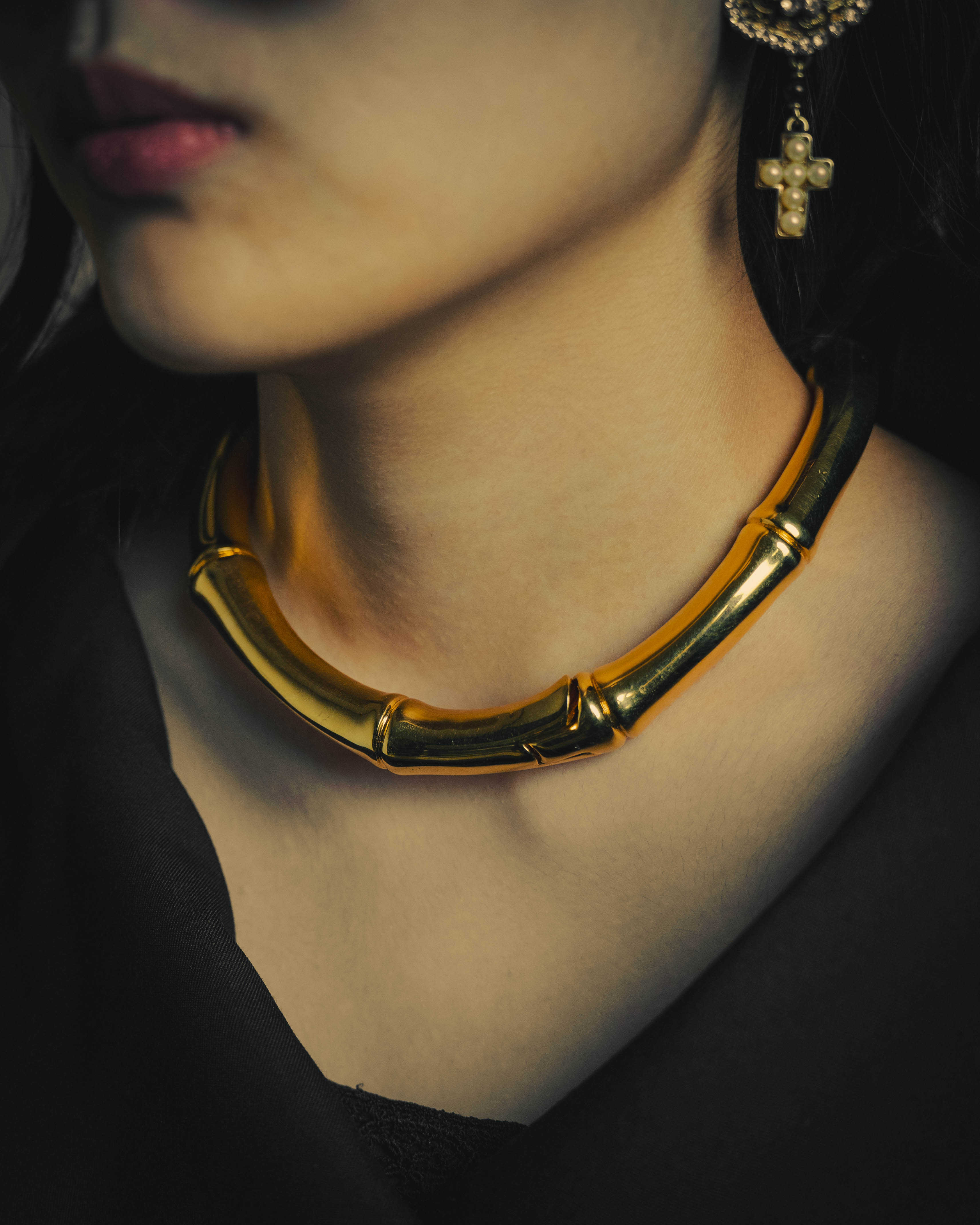 –SPECIAL– "GUCCI" 2025- Sculptural bamboo choker necklace