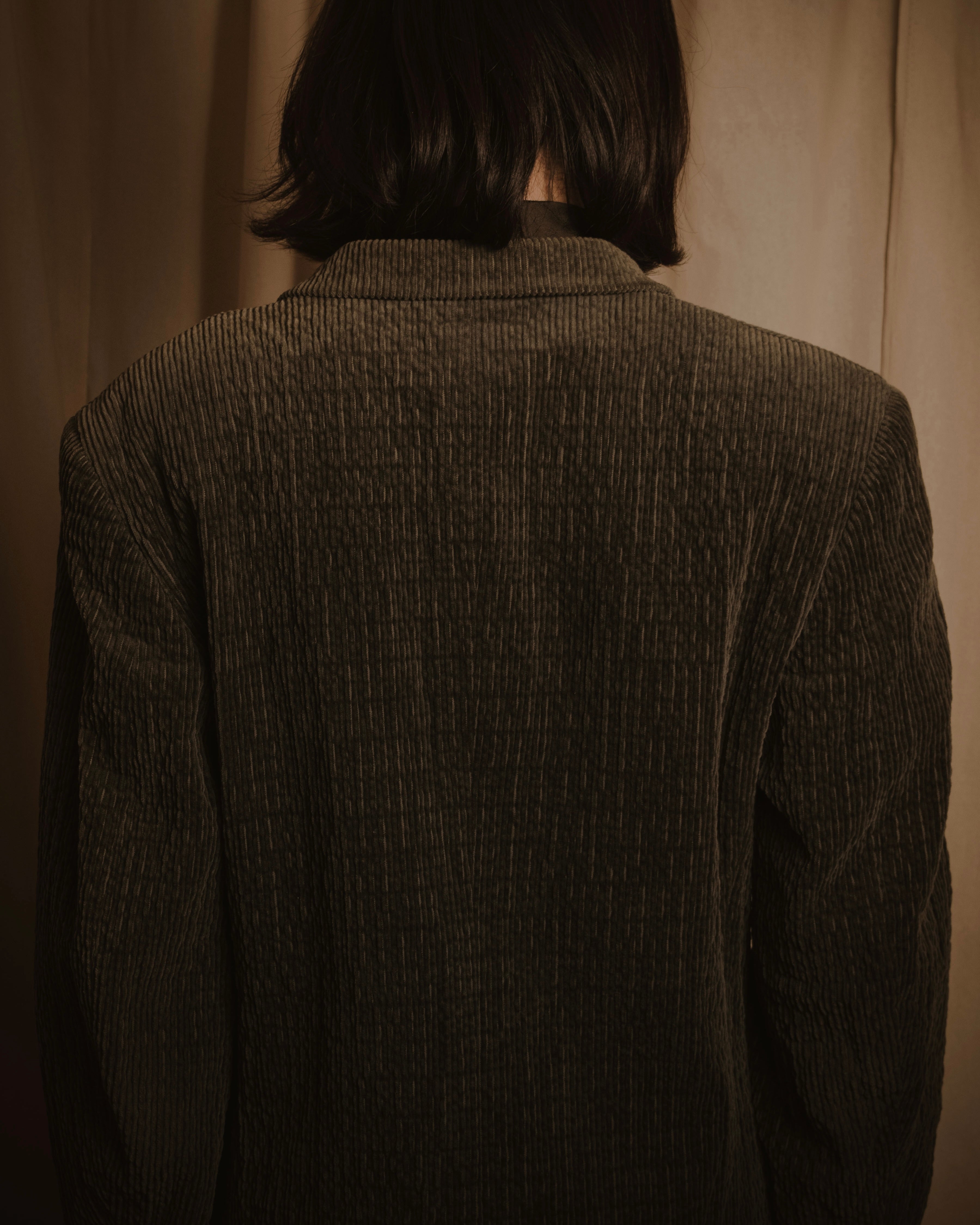 –SPECIAL– "ISSEY MIYAKE MEN" 98AW garment-pleated cotton tailoring set-up