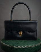 –SPECIAL– “HERMES” 50’s-60’s Escale box calf top handle bag