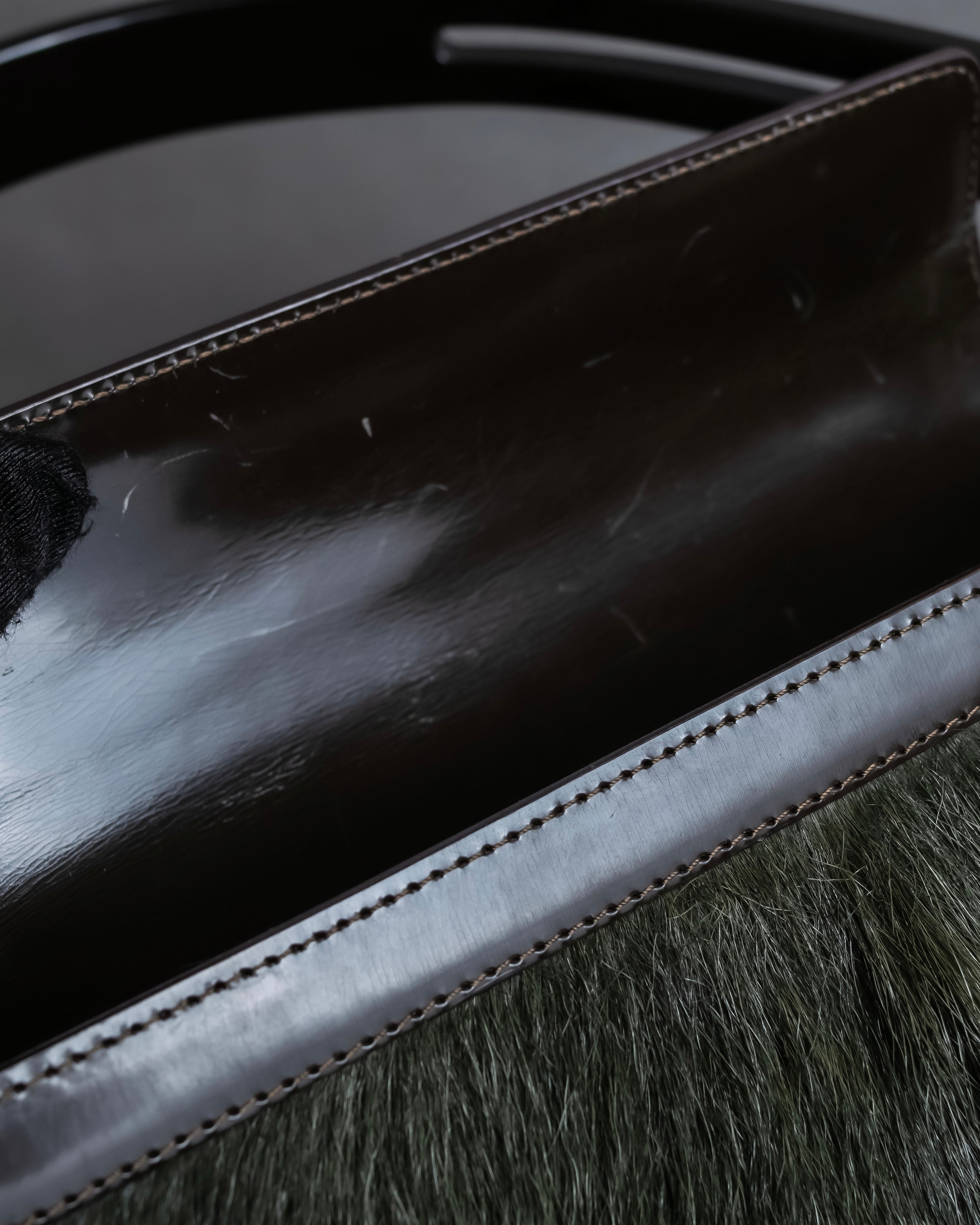 "CELINE" 2000's Made of pony leather one-handle bag