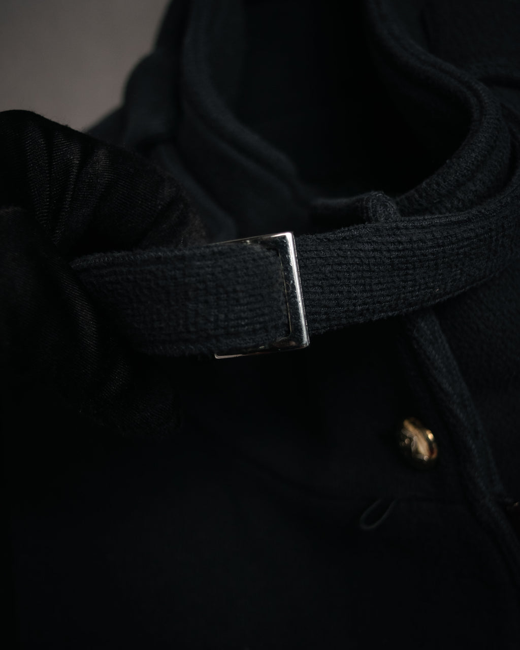 “EMPORIO ARMANI” 2009 AW Military inspired zip-up knit long coat