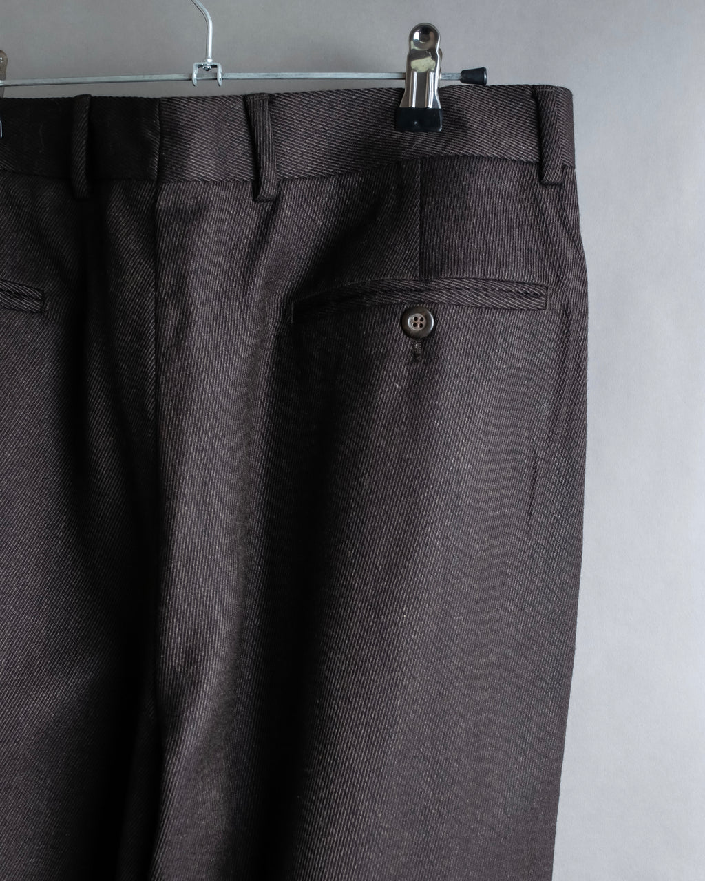"Vintage wide tapered double-finished slacks"