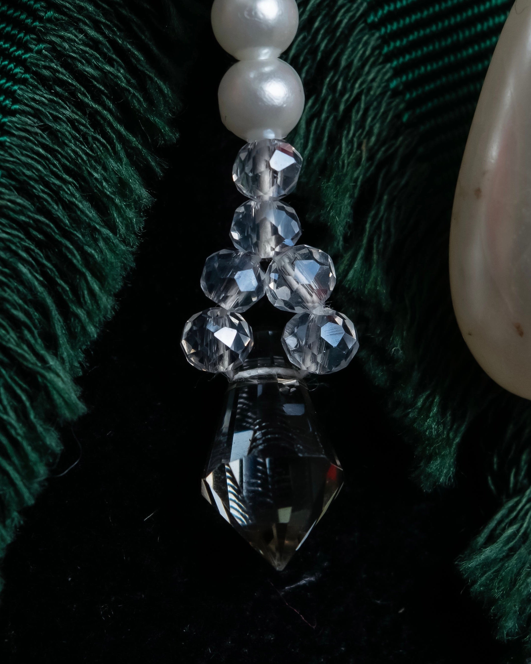 "GUCCI" Beaded design grosgrain ribbon