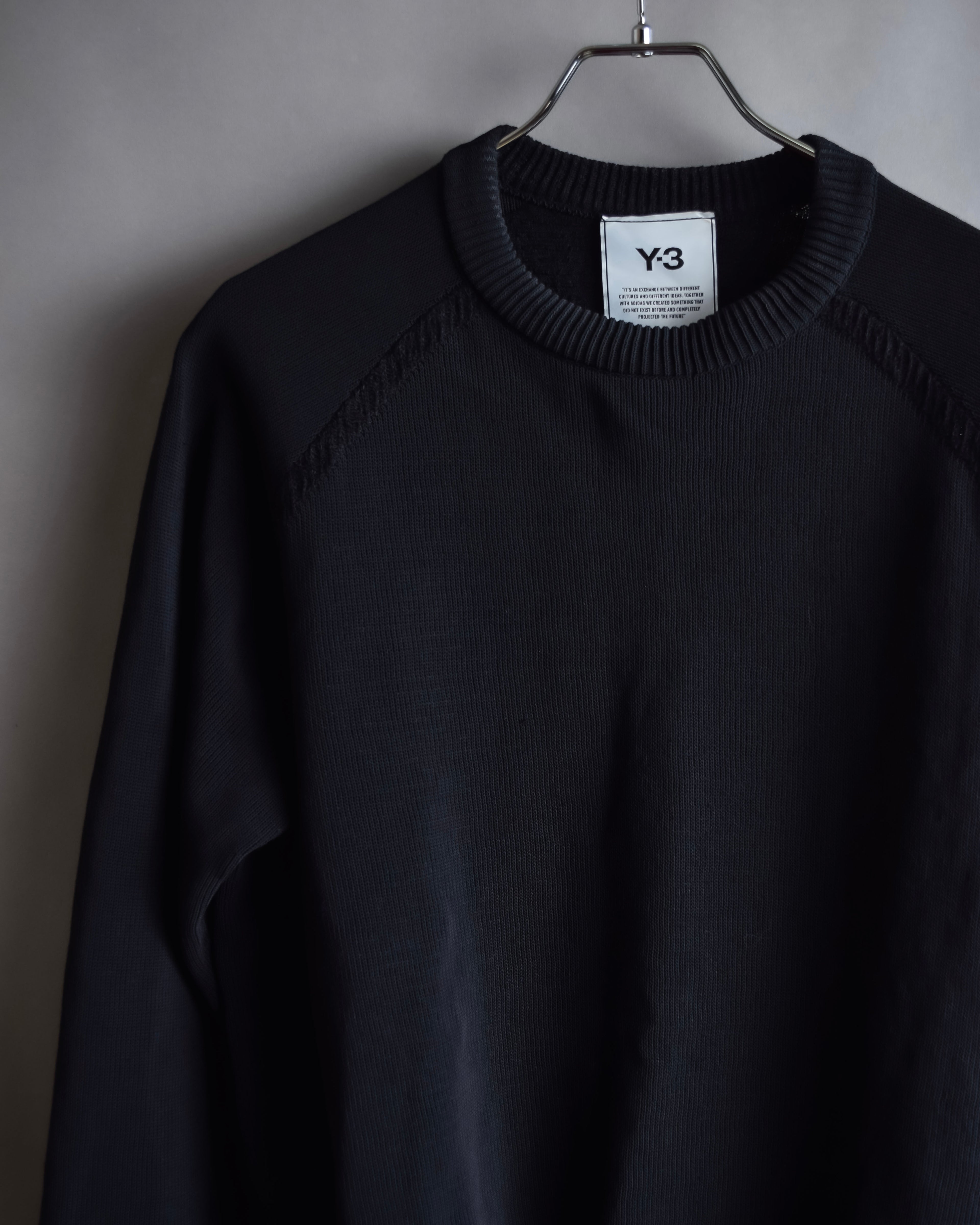 "Y-3" Logo engraved knit pullover