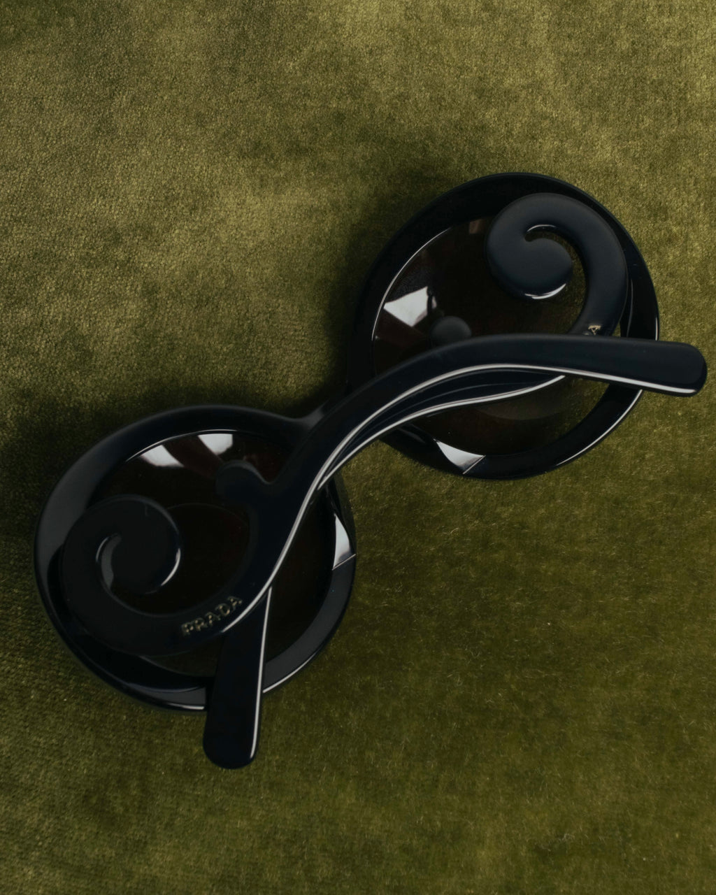 "PRADA" 10's Sculptural baroque sunglasses