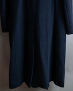 "Vintage double breasted velour trimmed chester coat"
