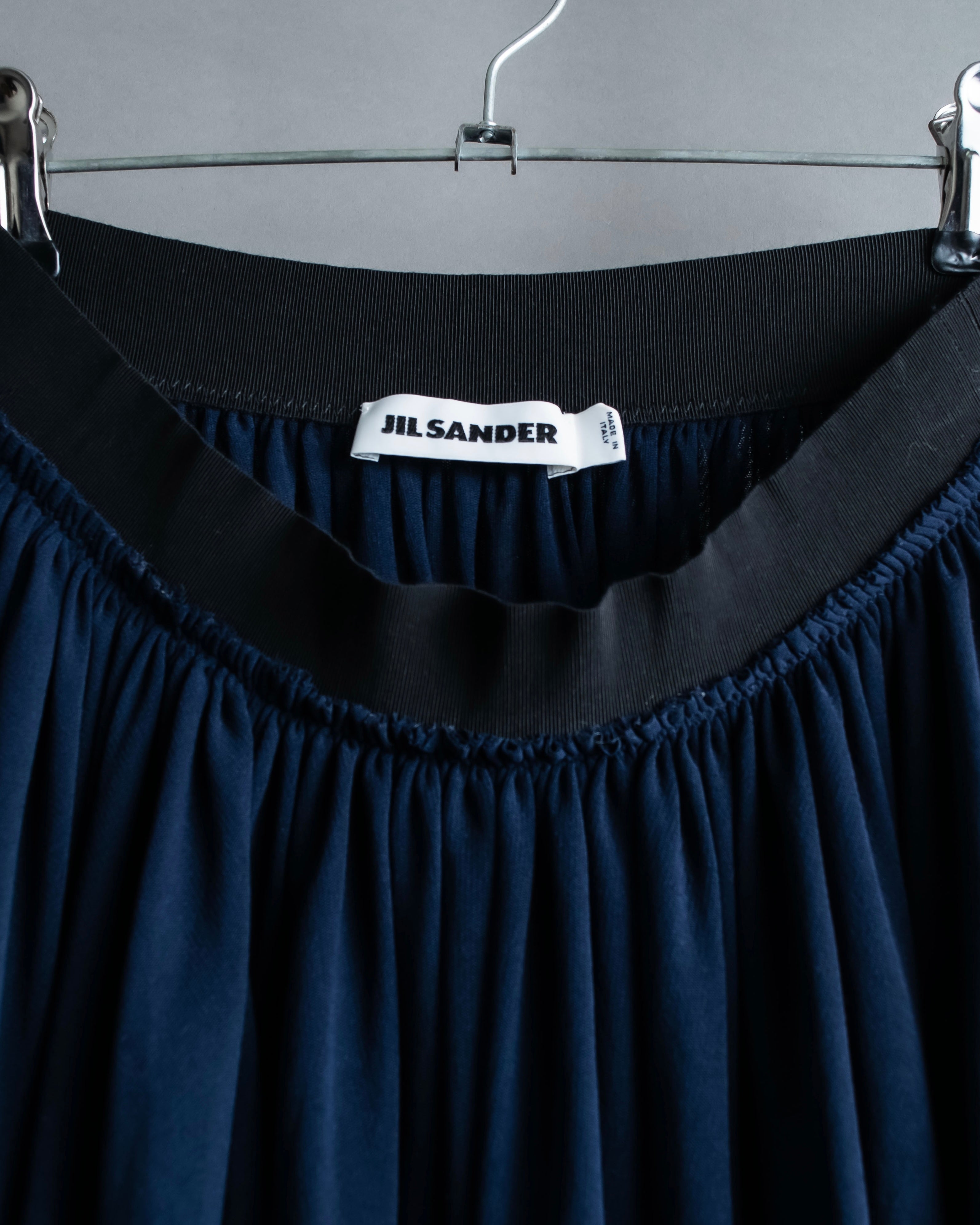 "JIL SANDER" Gathered design elastic waist skirt