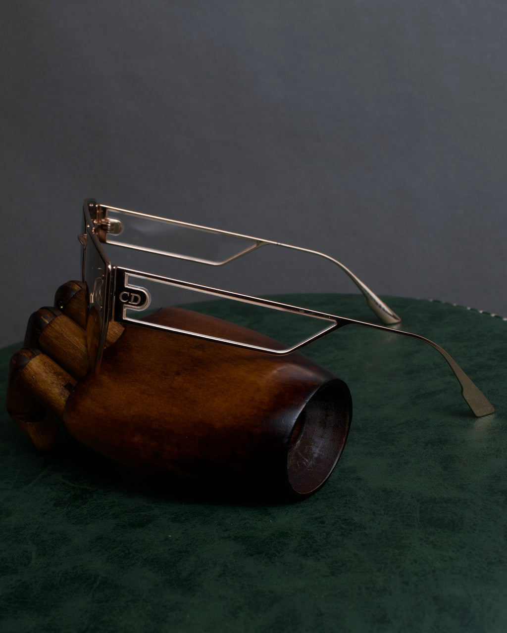 "Christian Dior" Metal acetate combination design sunglasses