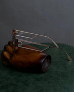 "Christian Dior" Metal acetate combination design sunglasses