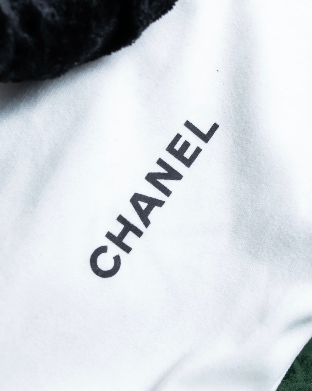 "CHANEL" Rhinestone &amp; Coco mark engraved black lens sunglasses