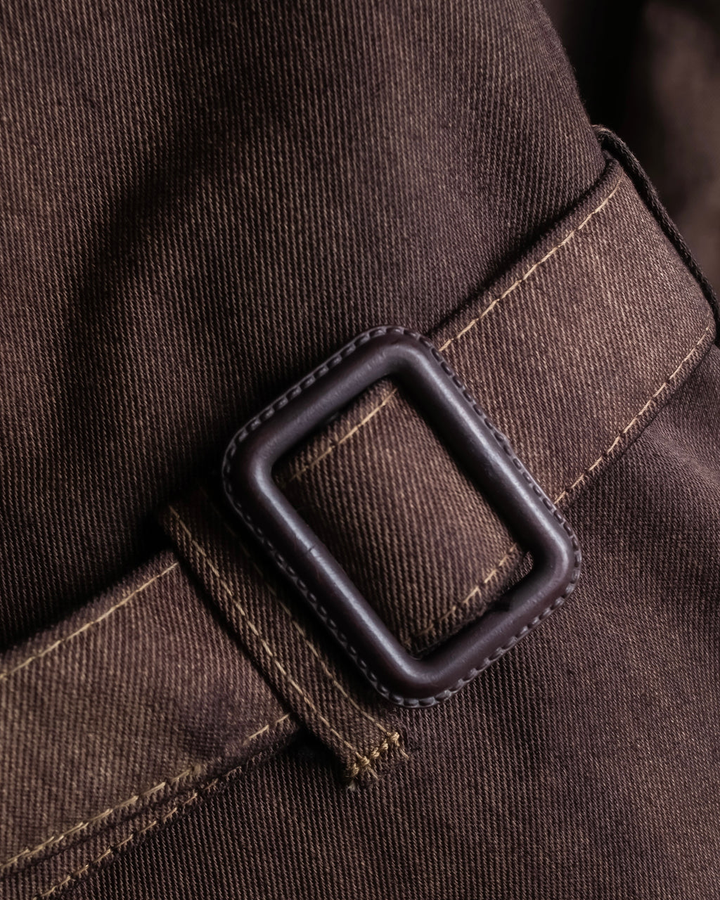 "CHRISTIAN DIOR MONSIEUR"
 Dark brown oversized trench coat