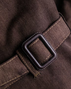 "CHRISTIAN DIOR MONSIEUR"
 Dark brown oversized trench coat