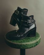 -SPECIAL- “BALENCIAGA” 2014-16’s Metal bar leather ankle boots