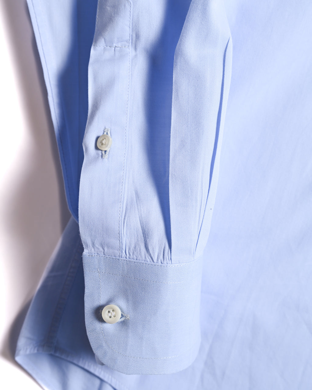 ARMANI COLLEZIONI/ Snap Button-down Oversized Dress Shirt Light Blue