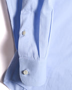ARMANI COLLEZIONI/ Snap Button-down Oversized Dress Shirt Light Blue