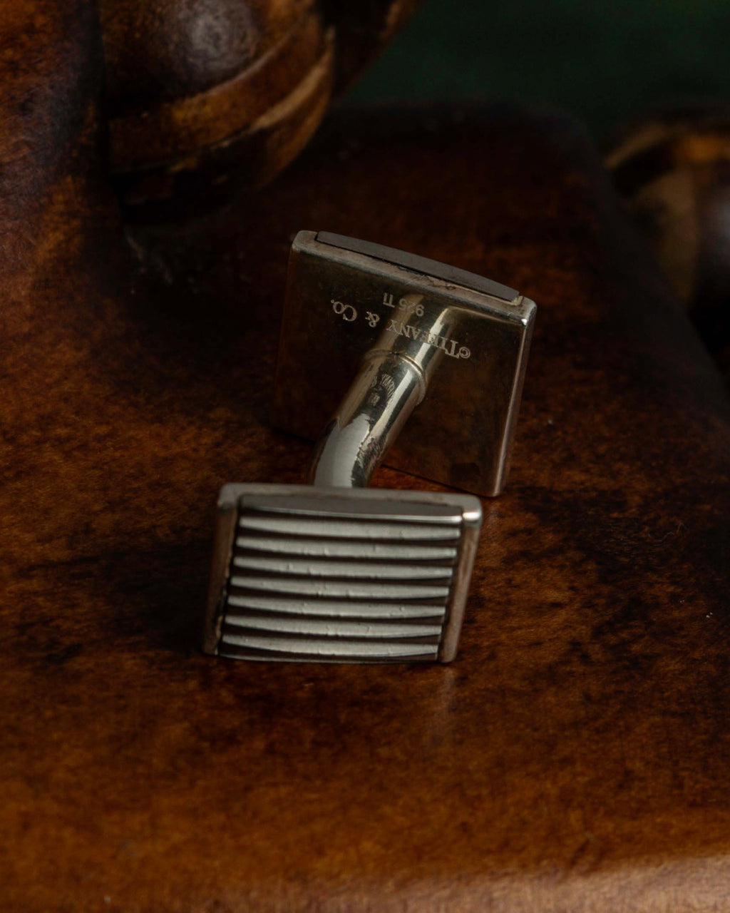 "Tiffany&Co" Square cut silver 925 cufflinks & tie clip