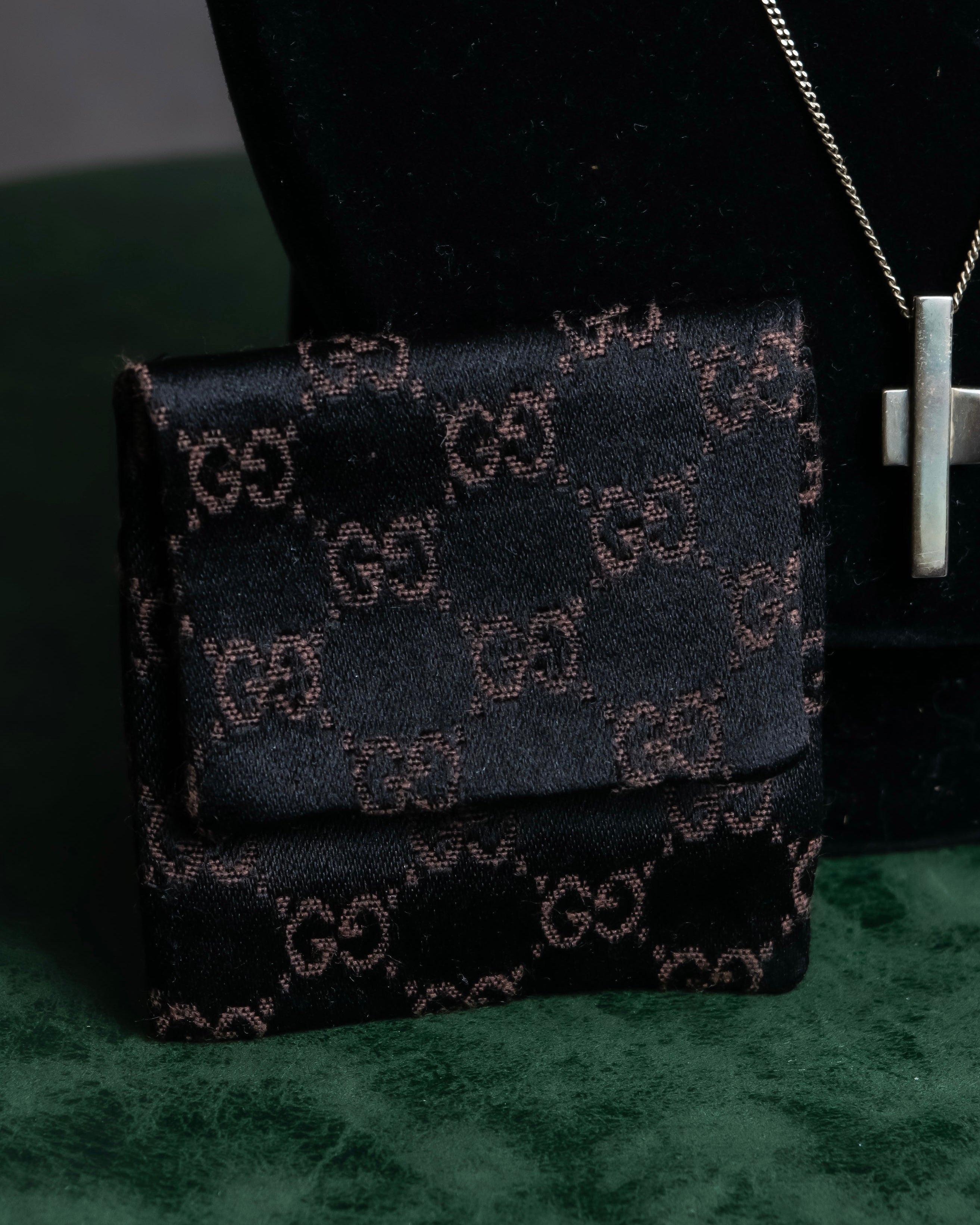 "GUCCI" Cross motif silver 925 necklace