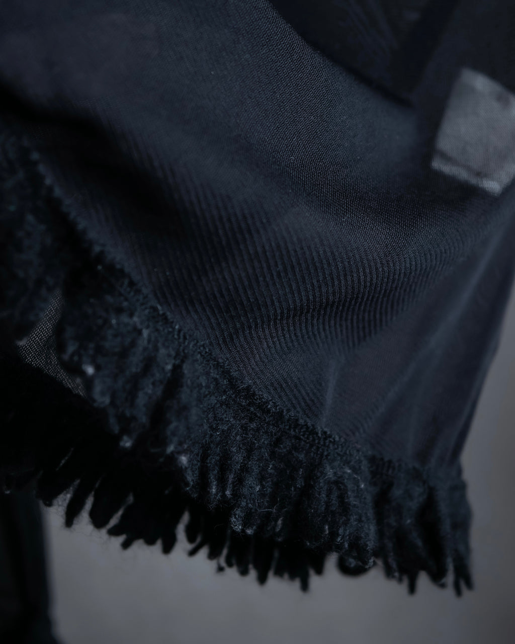 “Jean Paul Gautier” Fringe detailed  asymmetry shear top