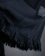 “Jean Paul Gautier” Fringe detailed  asymmetry shear top