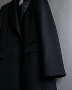 "HUGO BOSS" Satin switch lapel shaped tailored coat