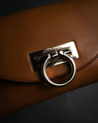 “Salvatore Ferragamo” 2000’s Gancini flap one handle bag