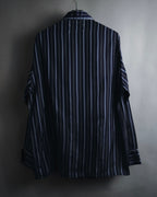"Maison Margiela" 2021AW piped striped lounge shirt
