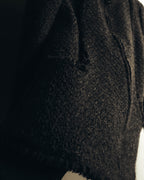 "CHANEL" 04AW Textured wool angora tweed zip jacket