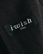 "i wish Y's bis" late 80's-90's Relaxed linen cotton long jacket
