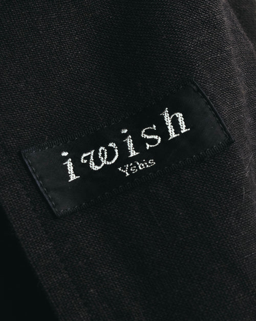 "i wish Y's bis" late 80's-90's Relaxed linen cotton long jacket