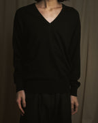 "CELINE" 90’s scottish cashmere v neck knit