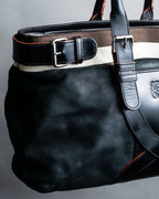 "LOEWE"　Belt design logo engraved tote bag