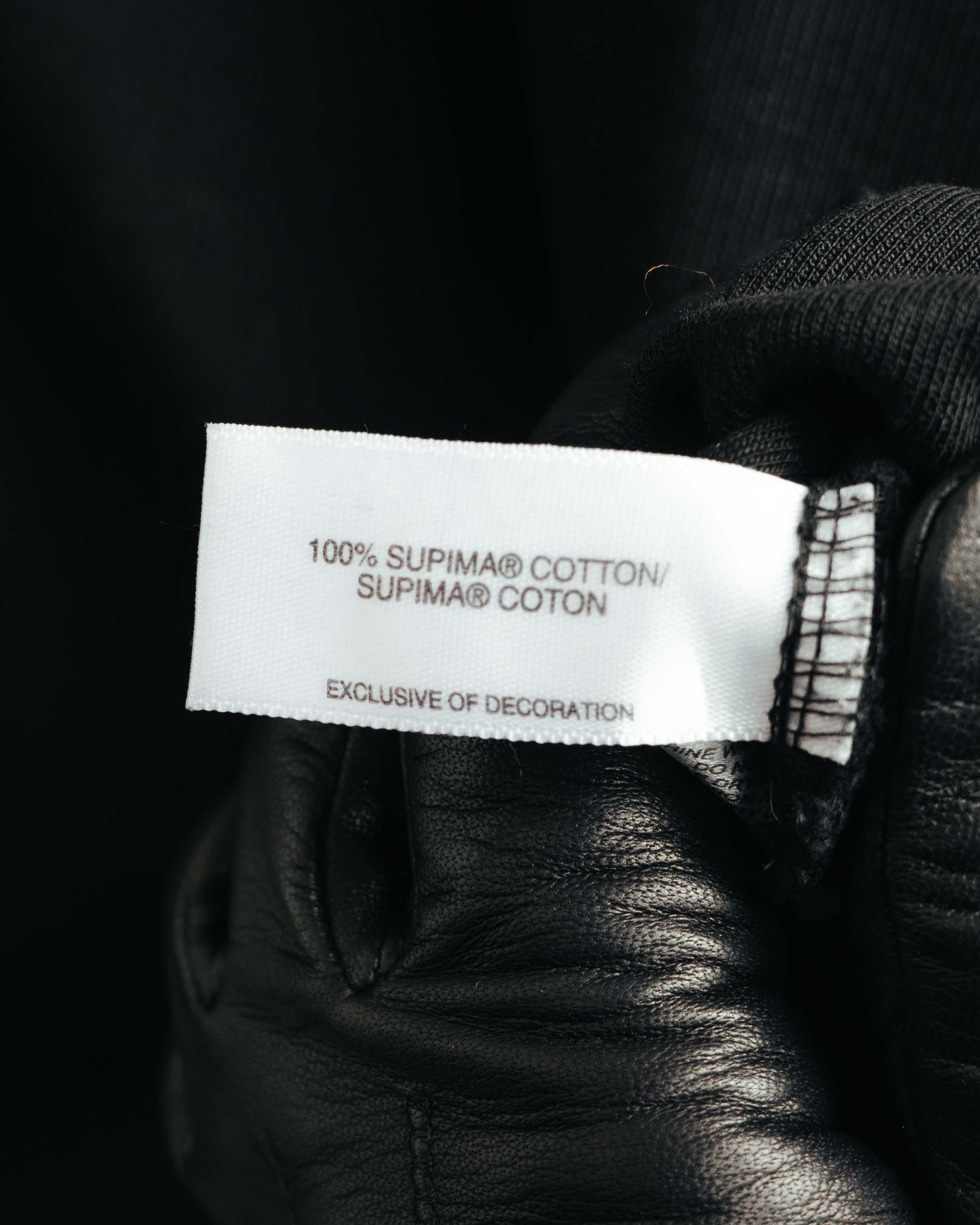 -MOOD Vintage Collections- 00’s Minimal black supima cotton knit