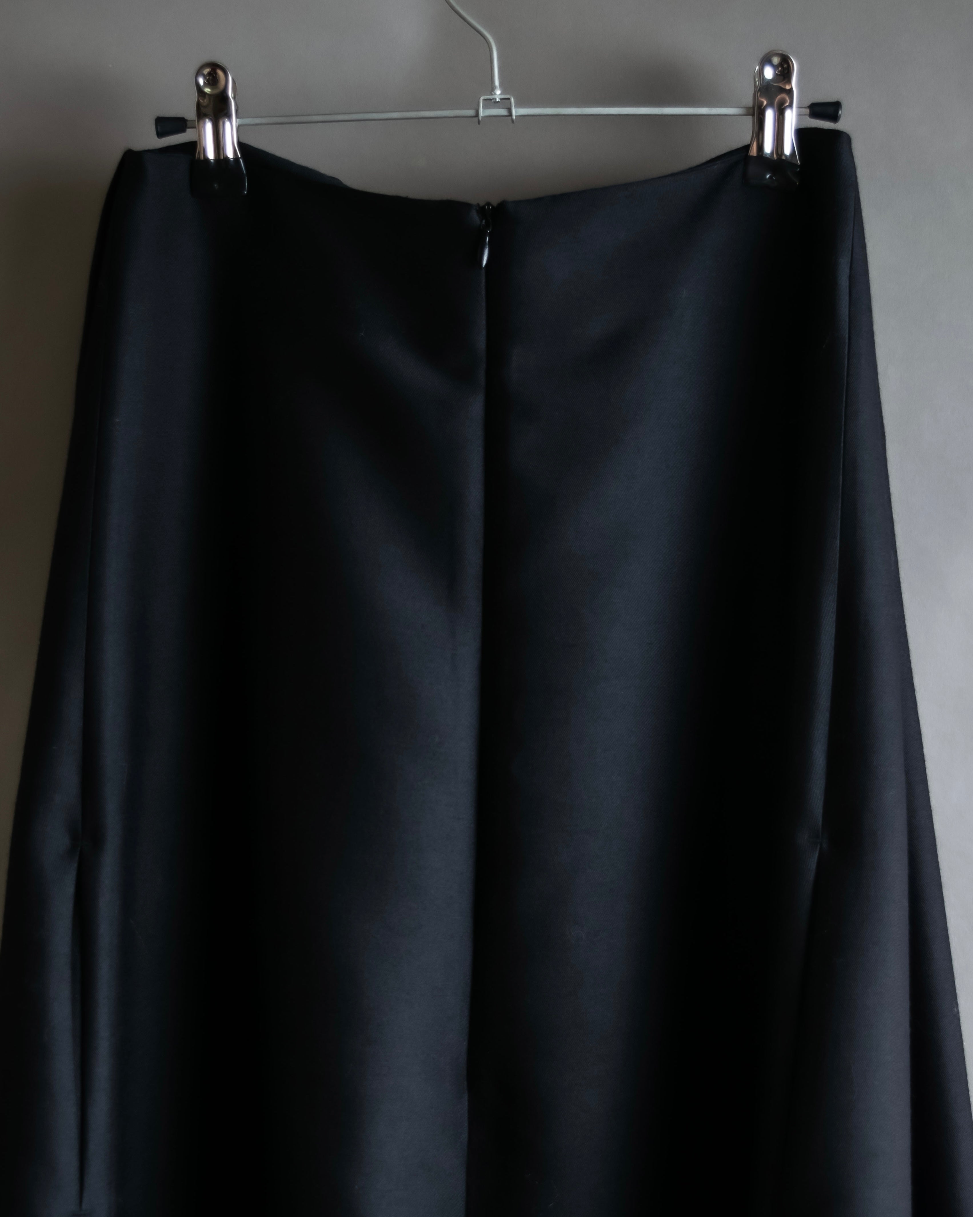 "WE11DONE" Flare silhouette super maxi skirt