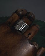 "Christian Dior" 00’s stacked wire silver 925 logo plate ring