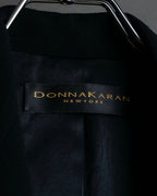 "DKNY" Asymmetrical design woven tailored jacket
