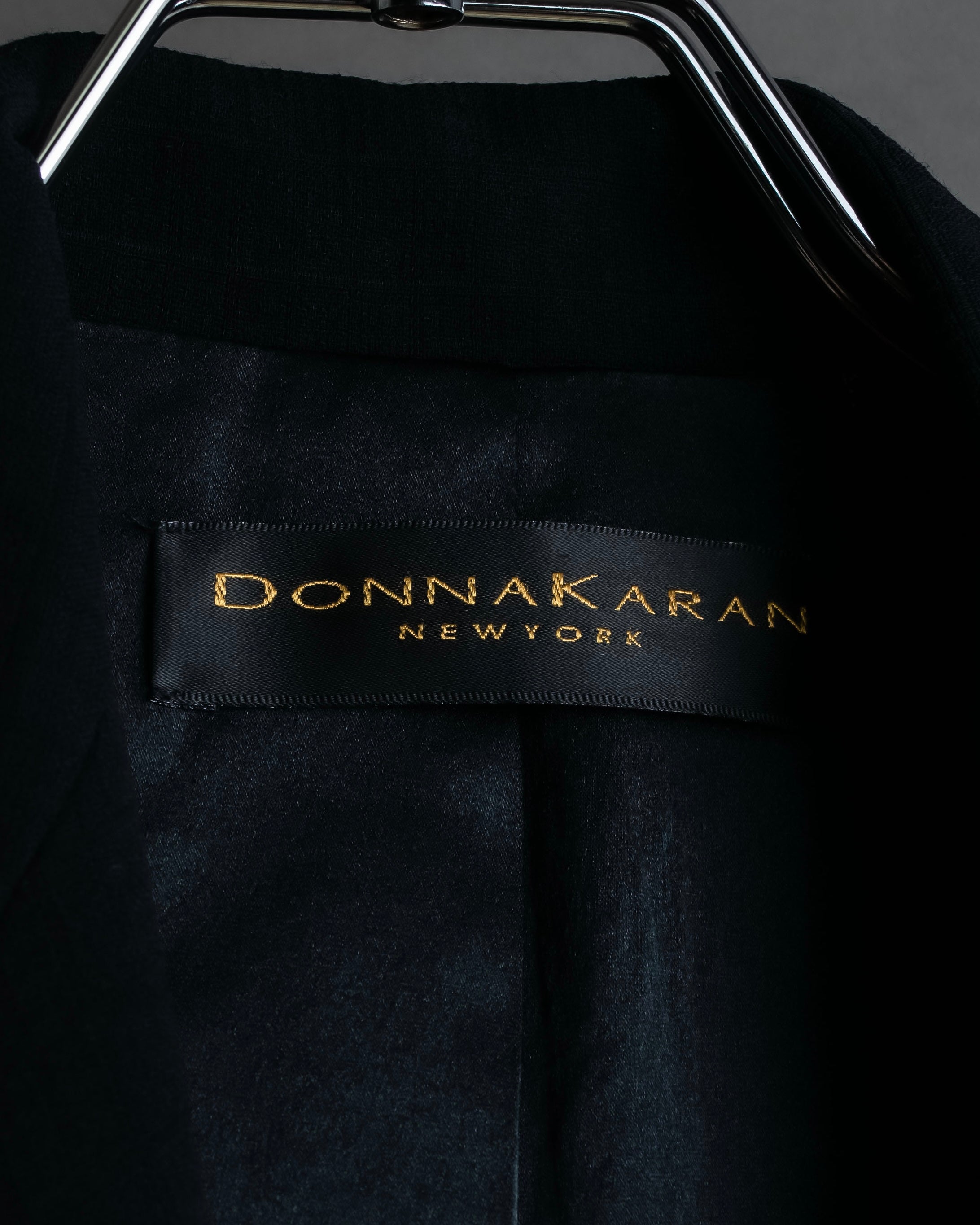 "DKNY" Asymmetrical design woven tailored jacket