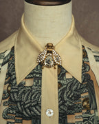 -SPECIAL- “Christian Dior” 80’s crystal embellished bee motif brooch