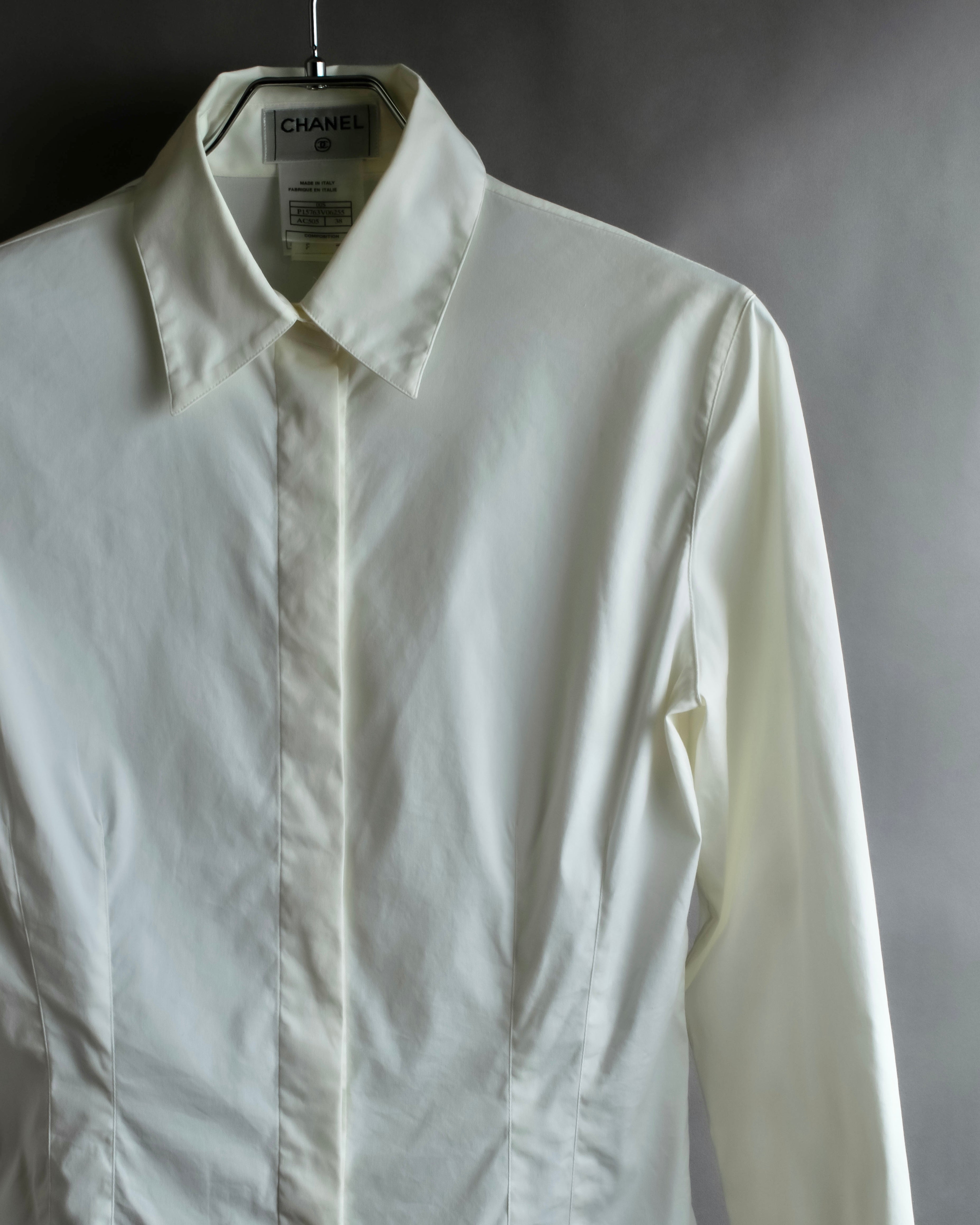 "CHANEL" 2005SS logo studs design shirt jacket