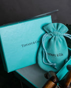 "Tiffany&Co" Silver 925 square cut edged ring